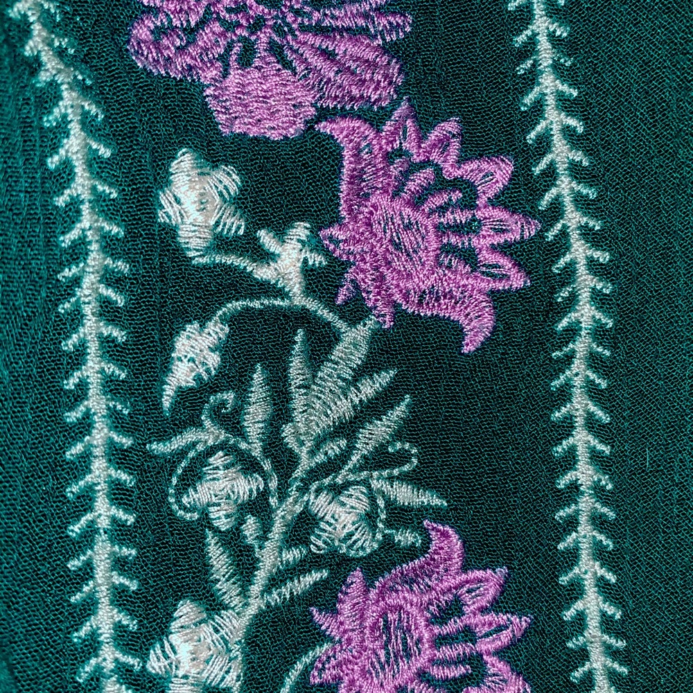 Green flouncy blouse, worn once.